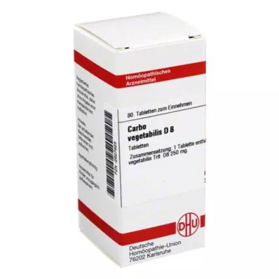 DHU Carbo vegetabilis D 8 tabletas, 80 piezas
