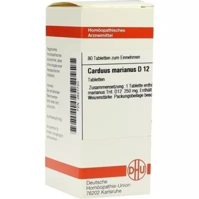 CARDUUS MARIANUS D 12 pastillas, 80 uds