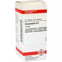 CHAMOMILLA D 6 pastillas, 80 uds