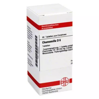 CHAMOMILLA D 6 pastillas, 80 uds