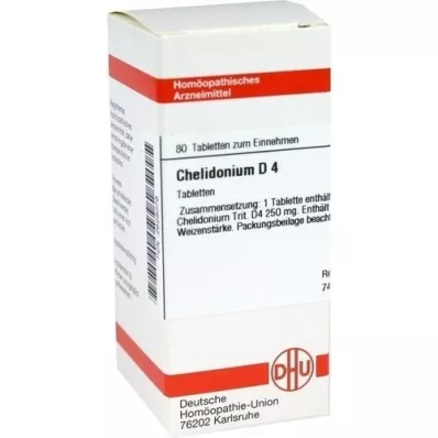 CHELIDONIUM D 4 tabletas, 80 uds