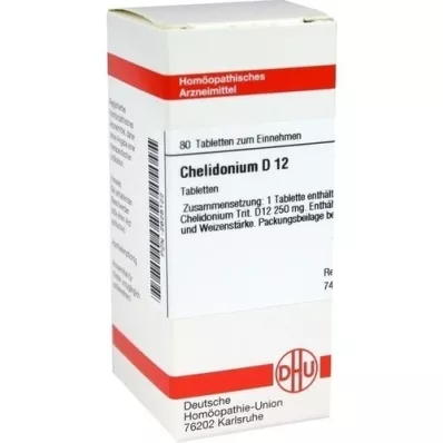 CHELIDONIUM D 12 pastillas, 80 uds