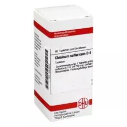 CHININUM SULFURICUM D 4 tabletas, 80 uds
