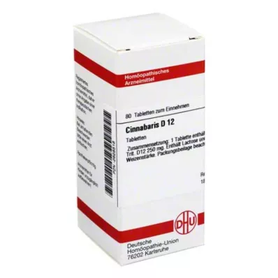 CINNABARIS D 12 pastillas, 80 uds