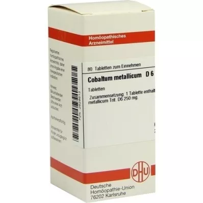 COBALTUM METALLICUM D 6 pastillas, 80 uds