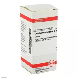COBALTUM METALLICUM D 6 pastillas, 80 uds