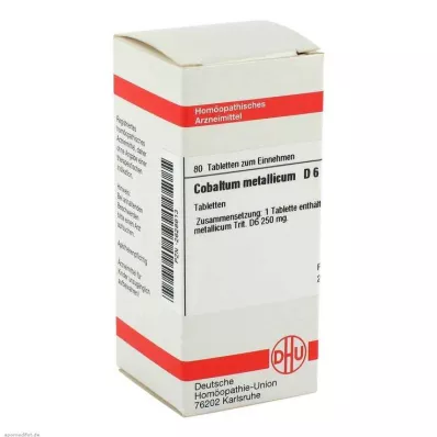COBALTUM METALLICUM D 6 pastillas, 80 uds