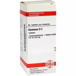 DAMIANA D 2 comprimidos, 80 uds