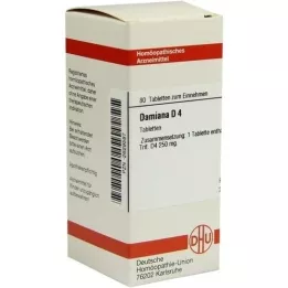 DAMIANA D 4 tabletas, 80 uds