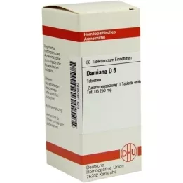 DAMIANA D 6 pastillas, 80 uds