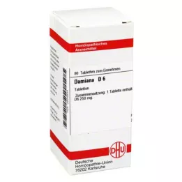 DAMIANA D 6 pastillas, 80 uds