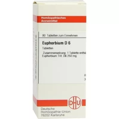 EUPHORBIUM D 6 pastillas, 80 uds