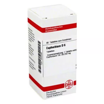 EUPHORBIUM D 6 pastillas, 80 uds