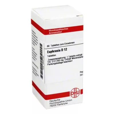 EUPHRASIA D 12 pastillas, 80 uds
