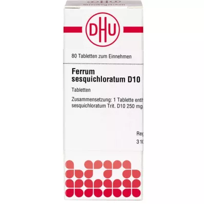 FERRUM SESQUICHLORATUM D 10 pastillas, 80 uds