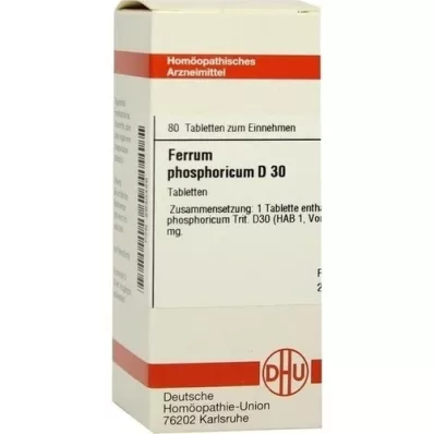 FERRUM PHOSPHORICUM D 30 comprimidos, 80 uds