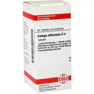 GALEGA officinalis D 4 comprimidos, 80 uds