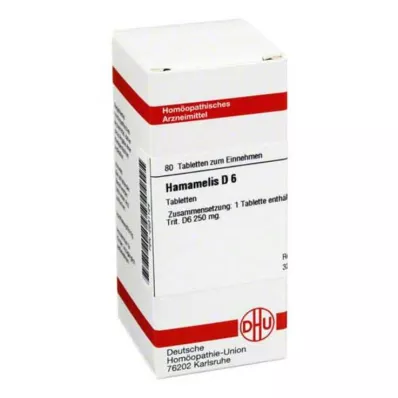 HAMAMELIS D 6 pastillas, 80 uds