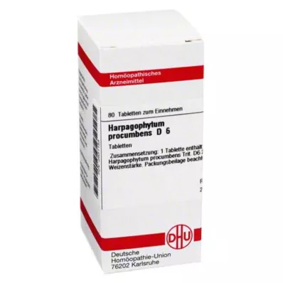 HARPAGOPHYTUM PROCUMBENS D 6 pastillas, 80 uds