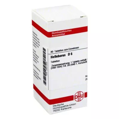 DHU Helleborus D 6 tabletas, 80 piezas