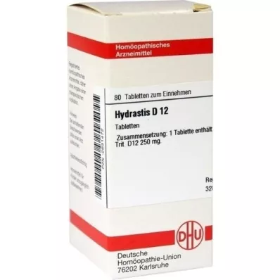 HYDRASTIS D 12 pastillas, 80 uds