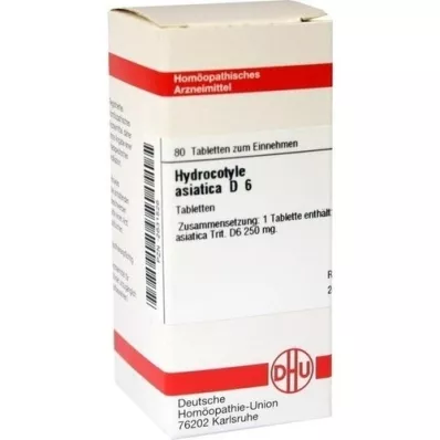 HYDROCOTYLE asiatica D 6 comprimidos, 80 uds