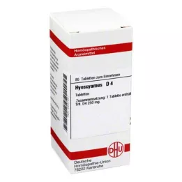 HYOSCYAMUS D 4 tabletas, 80 uds