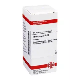 HYOSCYAMUS D 12 pastillas, 80 uds