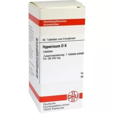 HYPERICUM D 6 pastillas, 80 uds