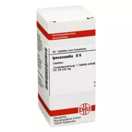 IPECACUANHA D 6 pastillas, 80 uds