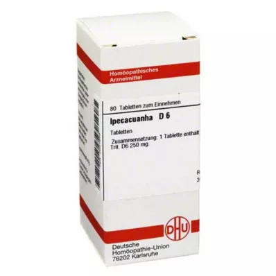 IPECACUANHA D 6 pastillas, 80 uds