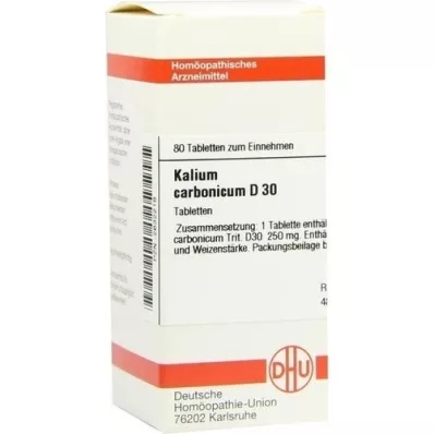KALIUM CARBONICUM D 30 comprimidos, 80 uds