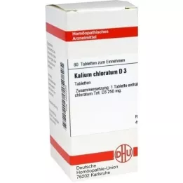 KALIUM CHLORATUM D 3 tabletas, 80 uds