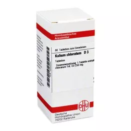 KALIUM CHLORATUM D 3 tabletas, 80 uds