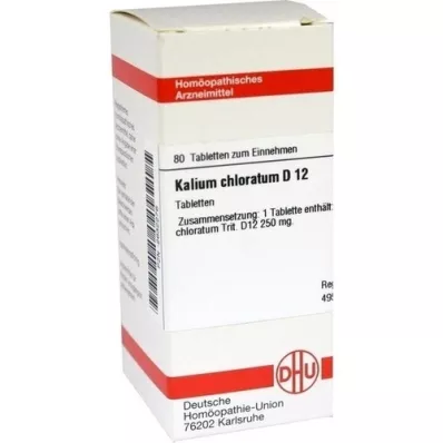 KALIUM CHLORATUM D 12 pastillas, 80 uds
