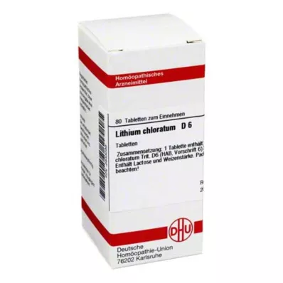 DHU Cloratum de litio D 6 tabletas, 80 piezas