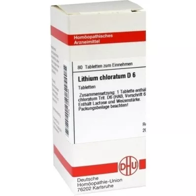 LITHIUM CHLORATUM D 6 pastillas, 80 uds