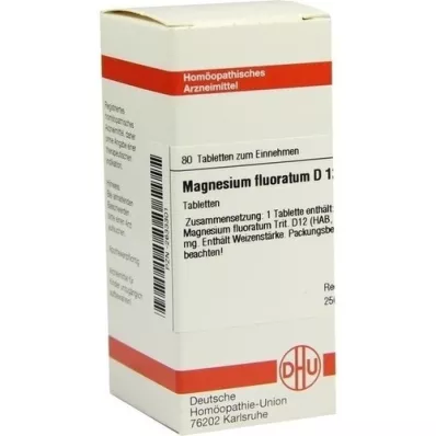 MAGNESIUM FLUORATUM D 12 pastillas, 80 uds