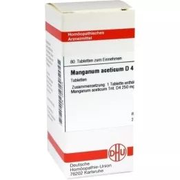 MANGANUM ACETICUM D 4 tabletas, 80 uds