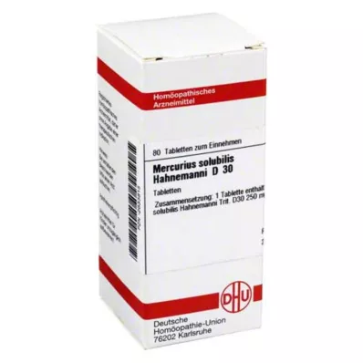DHU Mercurius solubilis D 30 tableta, 80 piezas