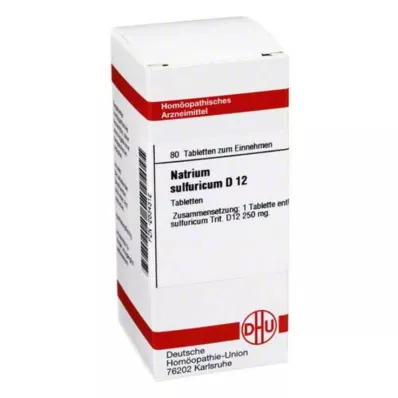 DHU Natrum sulfuricum D 12 tabletas, 80 piezas