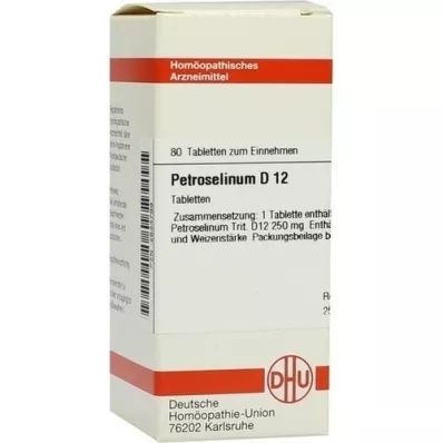 PETROSELINUM D 12 pastillas, 80 uds