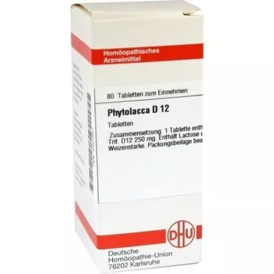 PHYTOLACCA D 12 pastillas, 80 uds