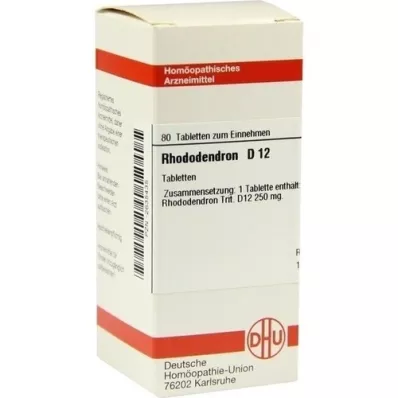 RHODODENDRON D 12 pastillas, 80 uds