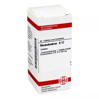 DHU Rododendro D 12 tabletas, 80 piezas