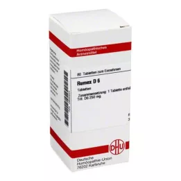 RUMEX D 6 pastillas, 80 uds