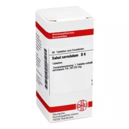 SABAL SERRULATUM D 6 pastillas, 80 uds