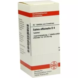 SALVIA OFFICINALIS D 4 tabletas, 80 uds