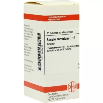 SECALE CORNUTUM D 12 pastillas, 80 uds