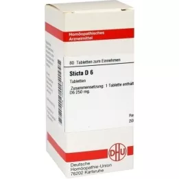 STICTA D 6 pastillas, 80 uds